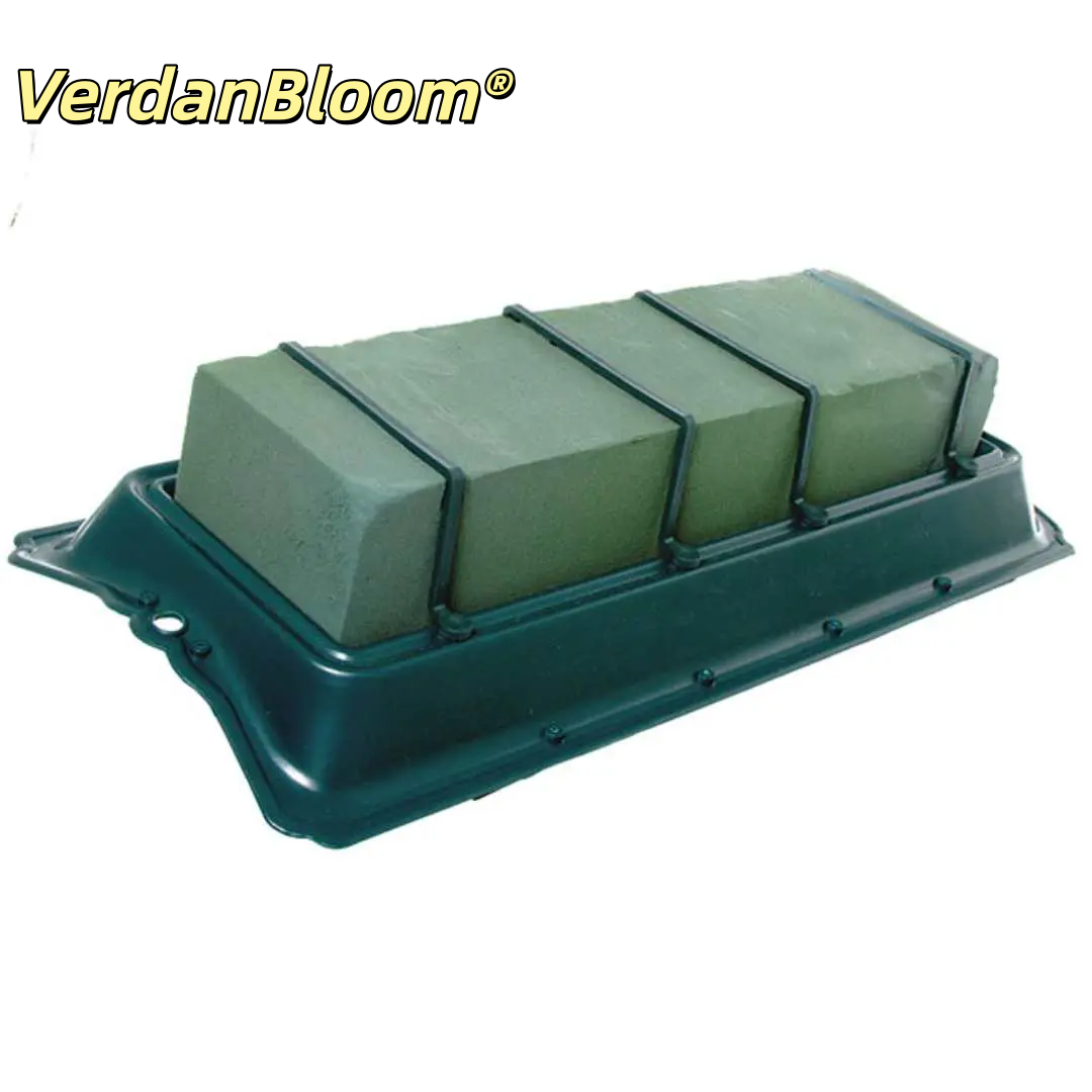Verdanbloom® Deluxe Casket Saddle Flower Holder with Floral Foam Series	